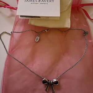 Retired James Avery Sterling silver Bow Necklace